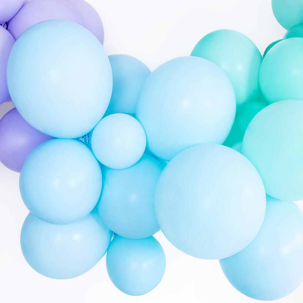 Luftballon Extra Stark Hell Blau 30cm, 50 Stück