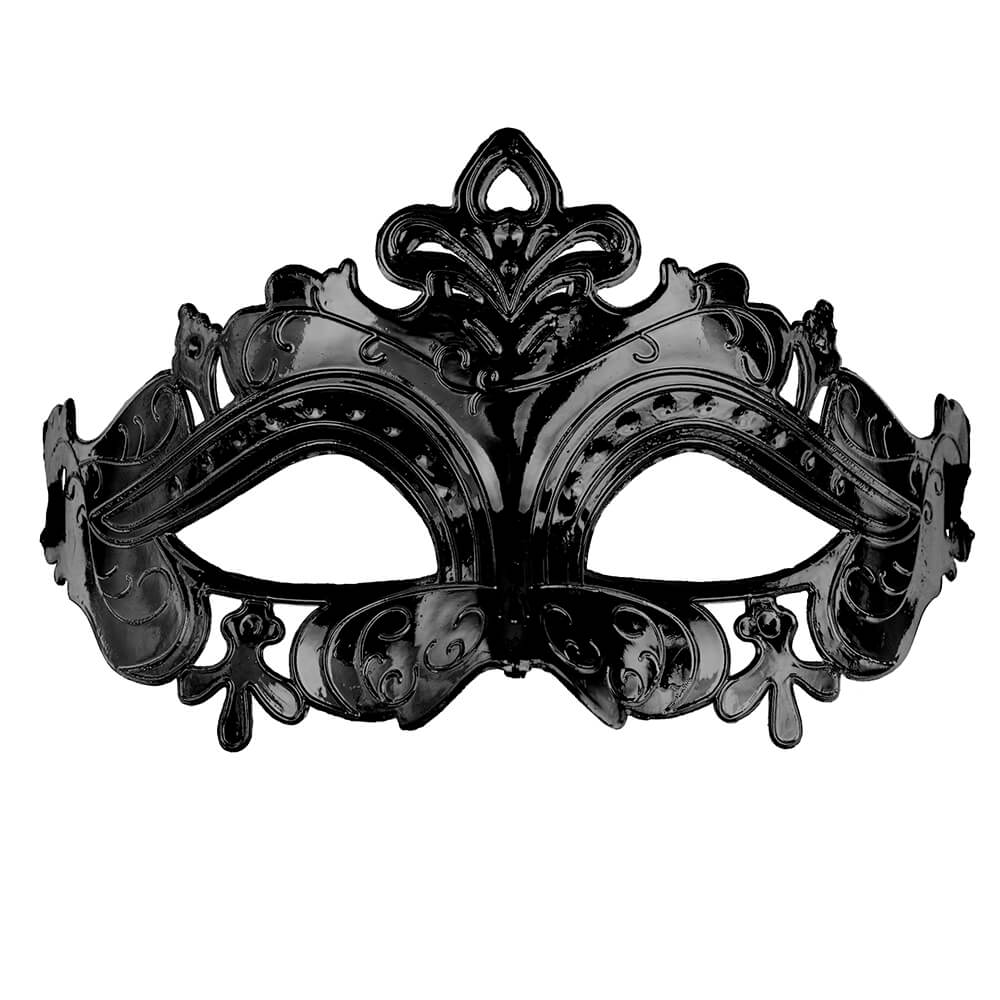 Karnevalsmaske, 17x9 cm, schwarz Karnevalsmaske, 17x9 cm, schwarz