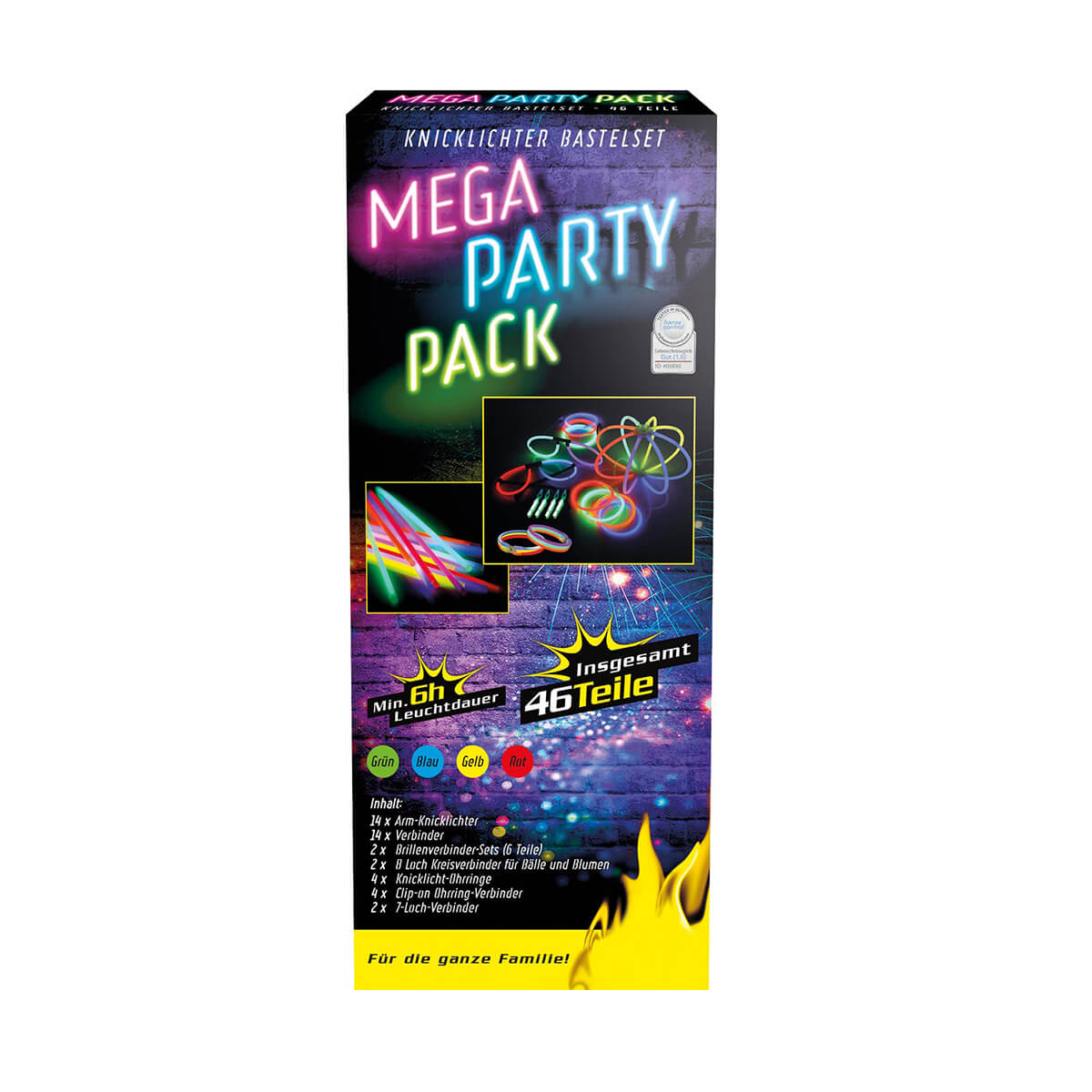 Glow Party Pack 46 Teile, VE 24 Stk.