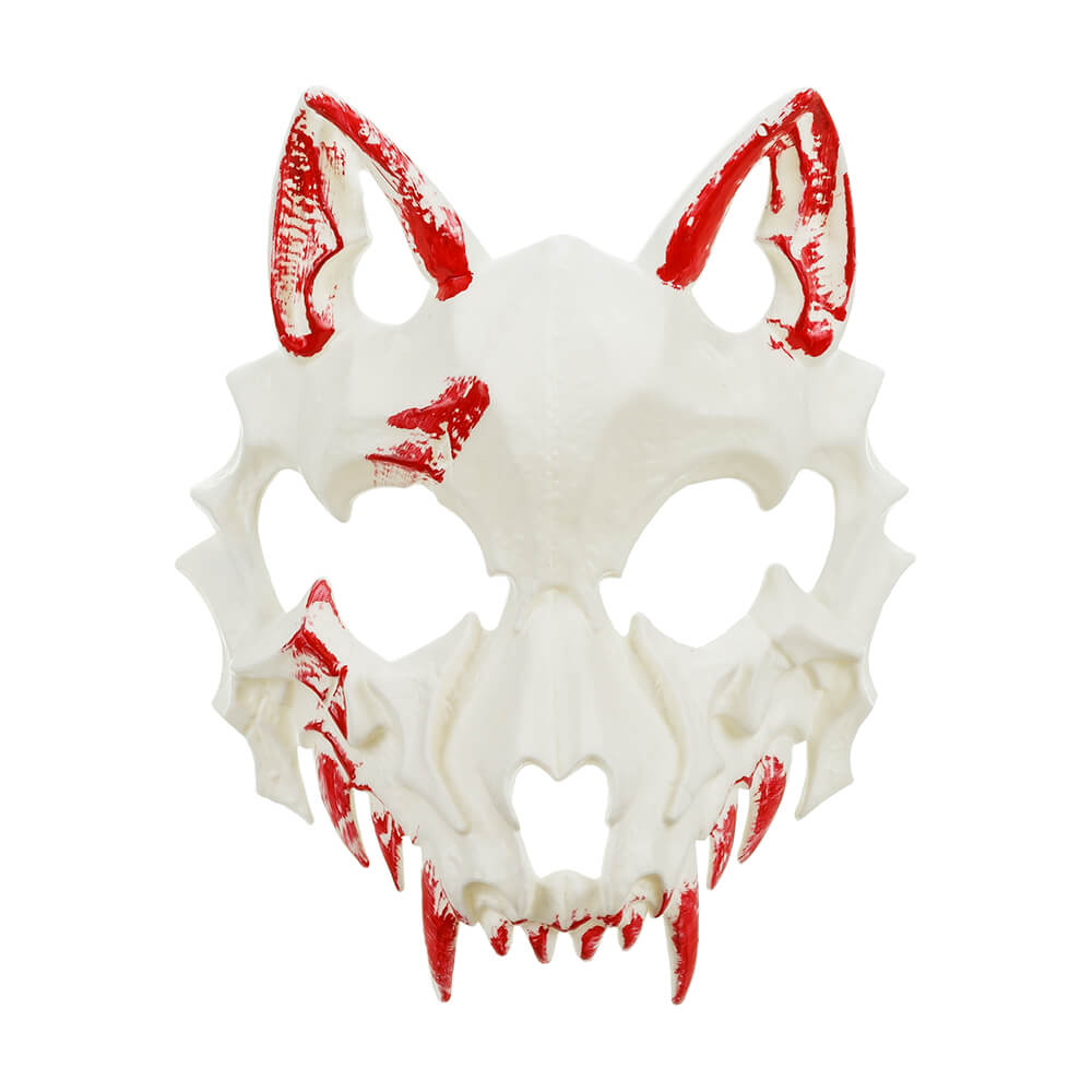 Blutiger-Wolf-Maske, 17x20cm, Blutiger-Wolf-Maske, 17x20cm,