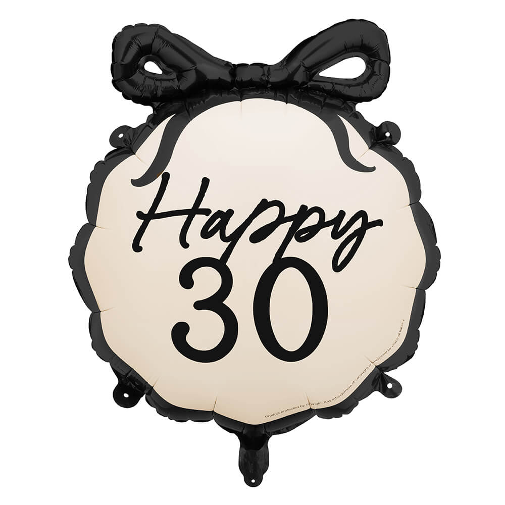 Folienballon Happy 30, 45 cm