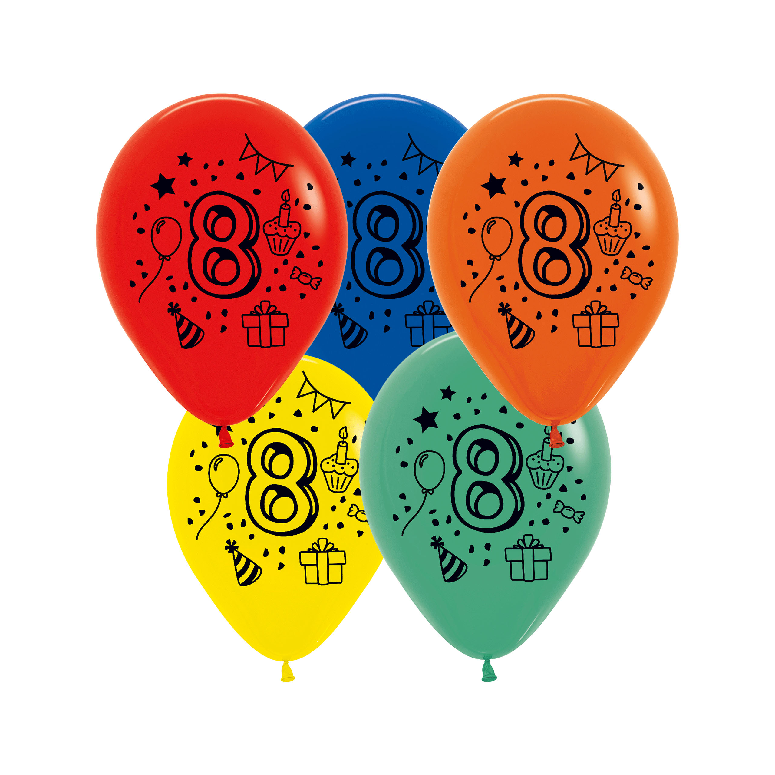 SP1529_01feKuF0jy3ARJI 7x Luftballon Zahl 8 bunt Ø 30 cm