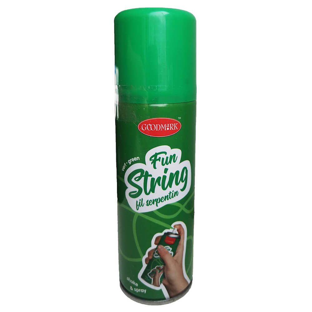 Luftschlangen-Spray, Grün, 70 ml Dose 