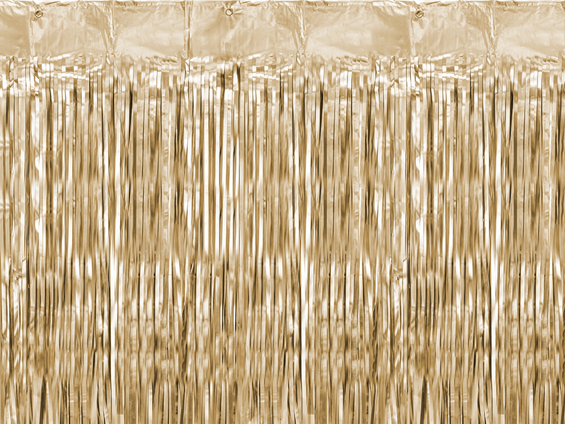 Partyvorhang Champagnergold, 90 x 250cm