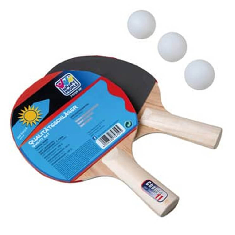 Tischtennis Schläger 2er Set mit 3 Bällen