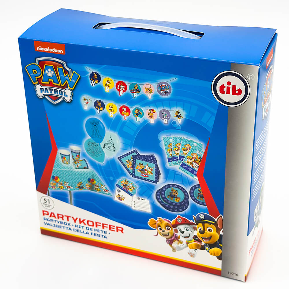 Partykoffer Paw Patrol, für 6 Personen, 51 Teile Partykoffer Paw Patrol, für 6 Personen, 51 Teile