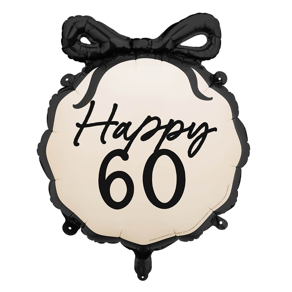 Folienballon Happy 60, 45 cm