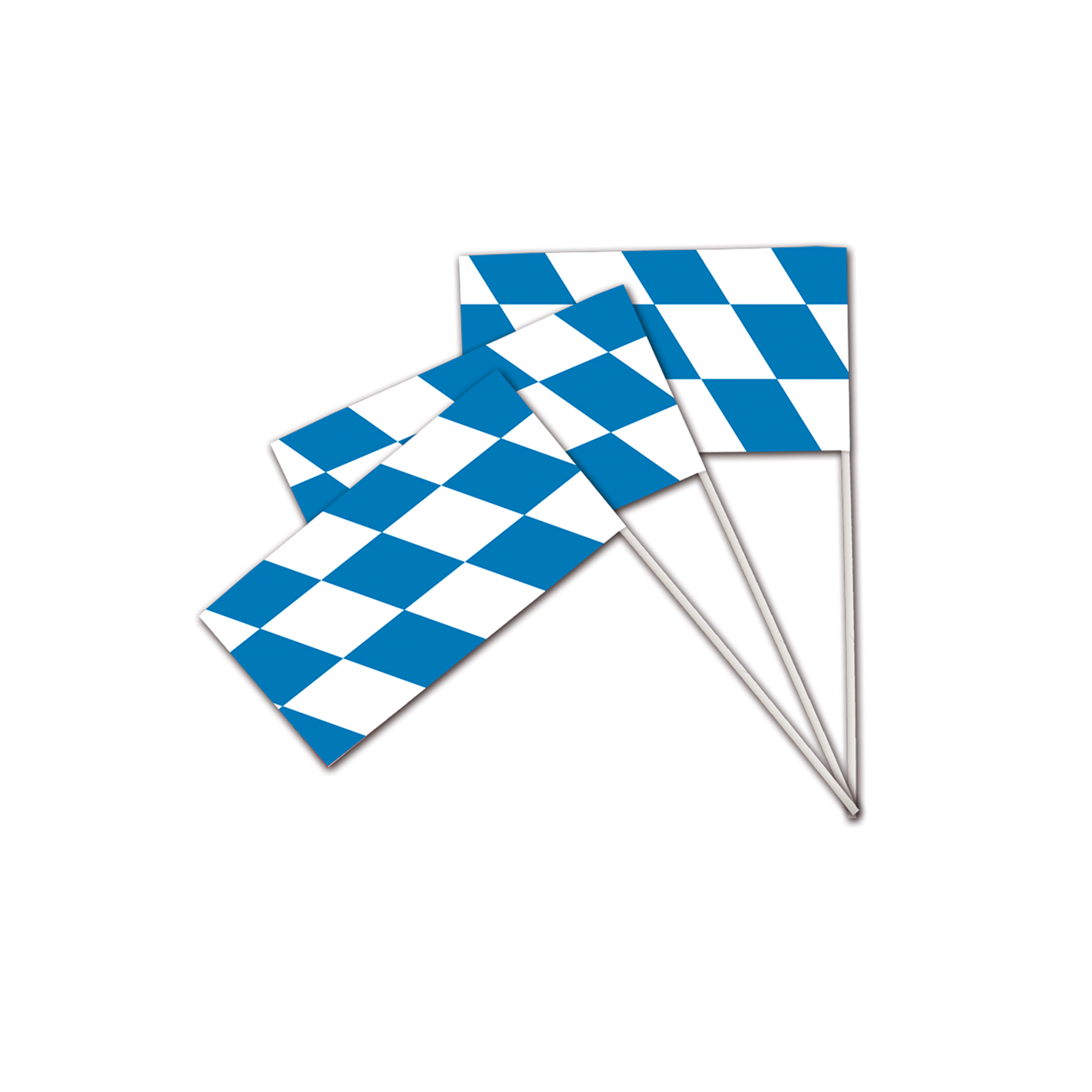 50x Papierfahne Bayrische Raute