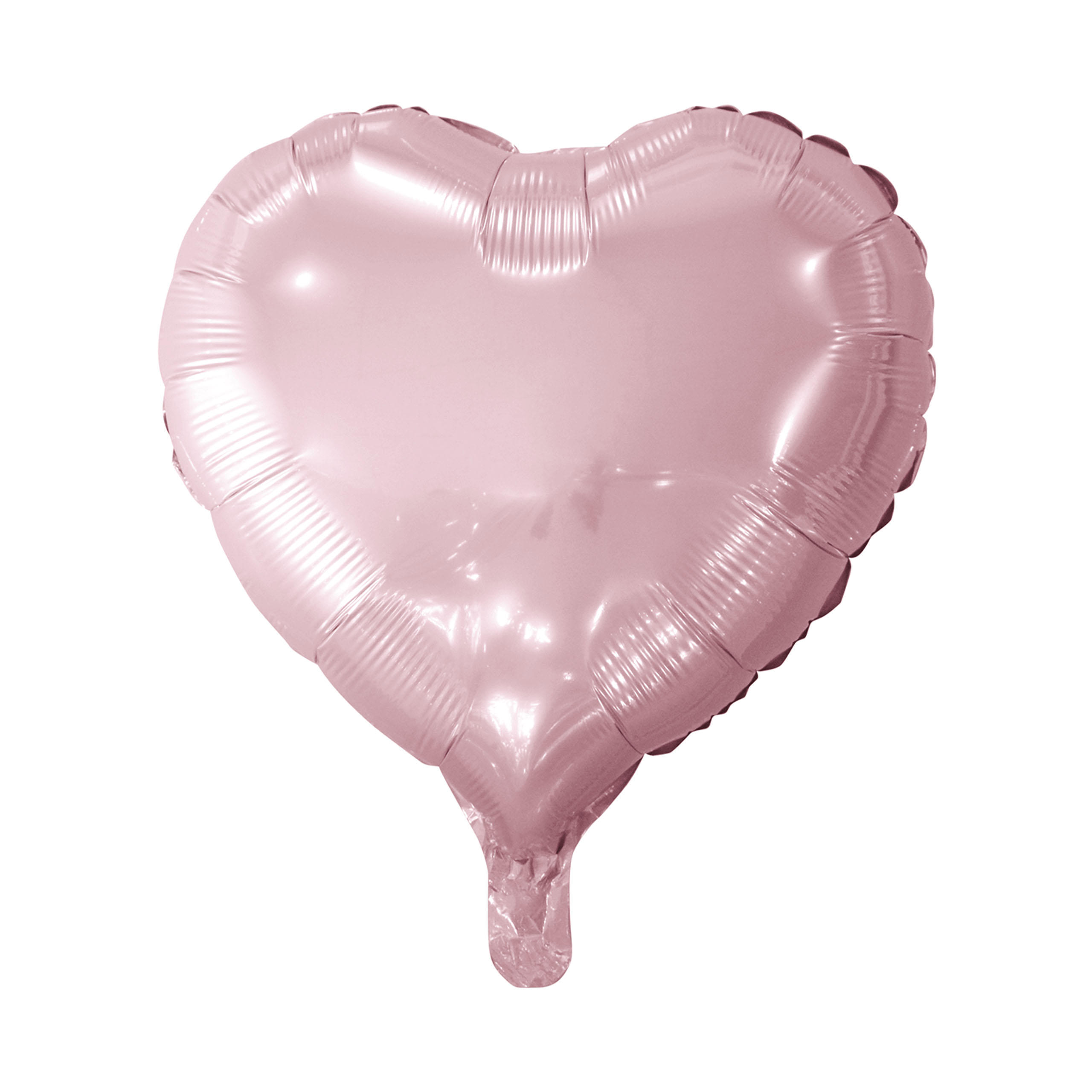 Folienballon Herz rosa metallic Ø 45 cm