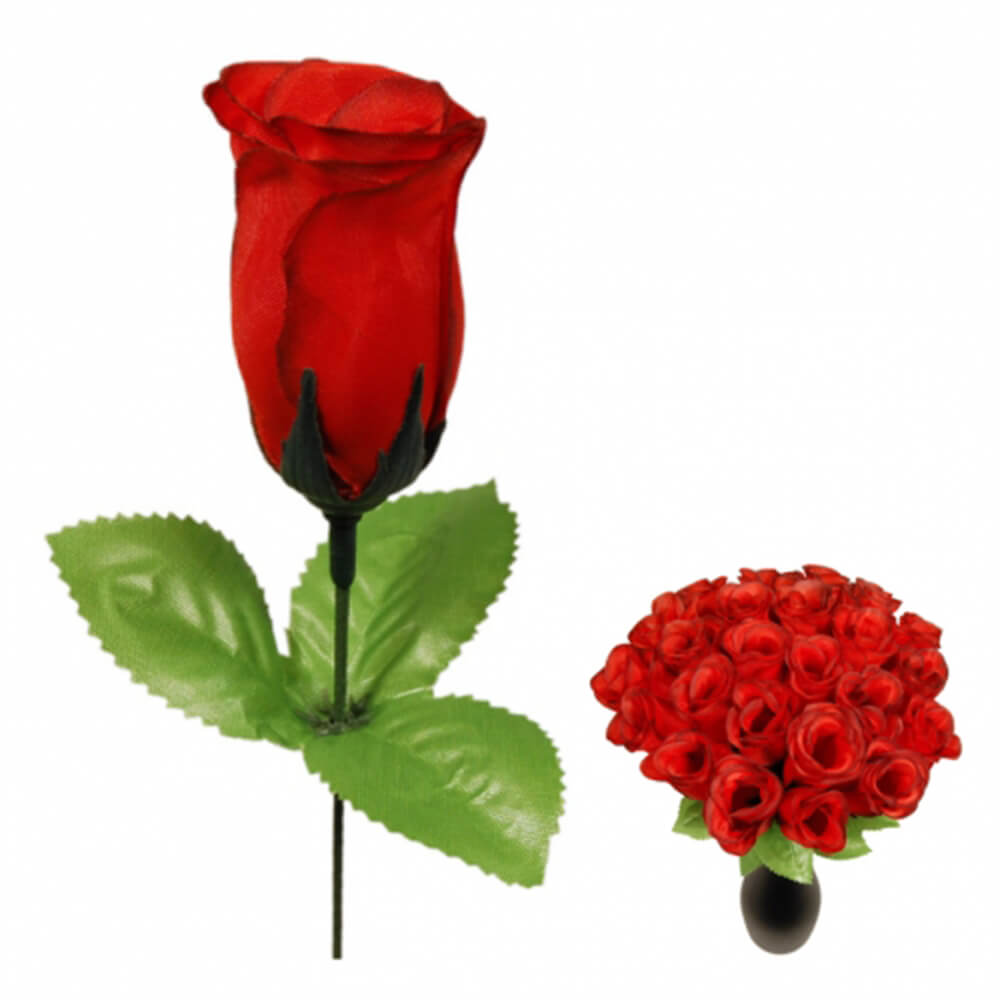Kunstrose Rot, 26 cm 