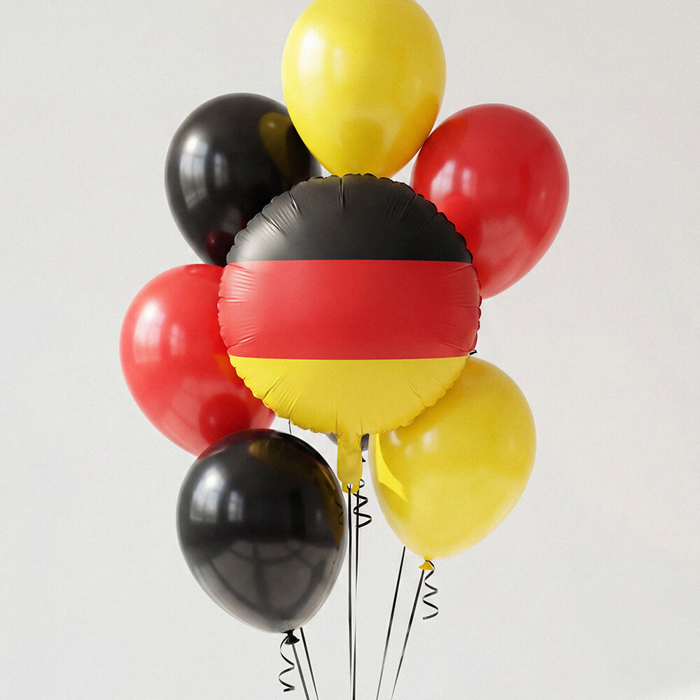 Folienballon Flagge Deutschland, 35 cm
