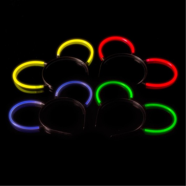 56929_Bunt_MixN7KOPTJOms6WO Knicklicht Haarreifen 4-Farb-Mix - 20er Pack