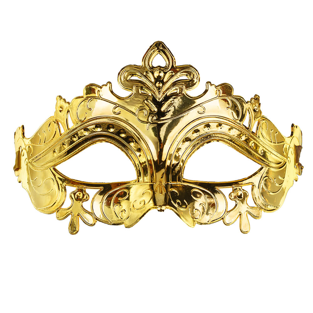 Karnevalsmaske, 17x9 cm, gold Karnevalsmaske, 17x9 cm, gold