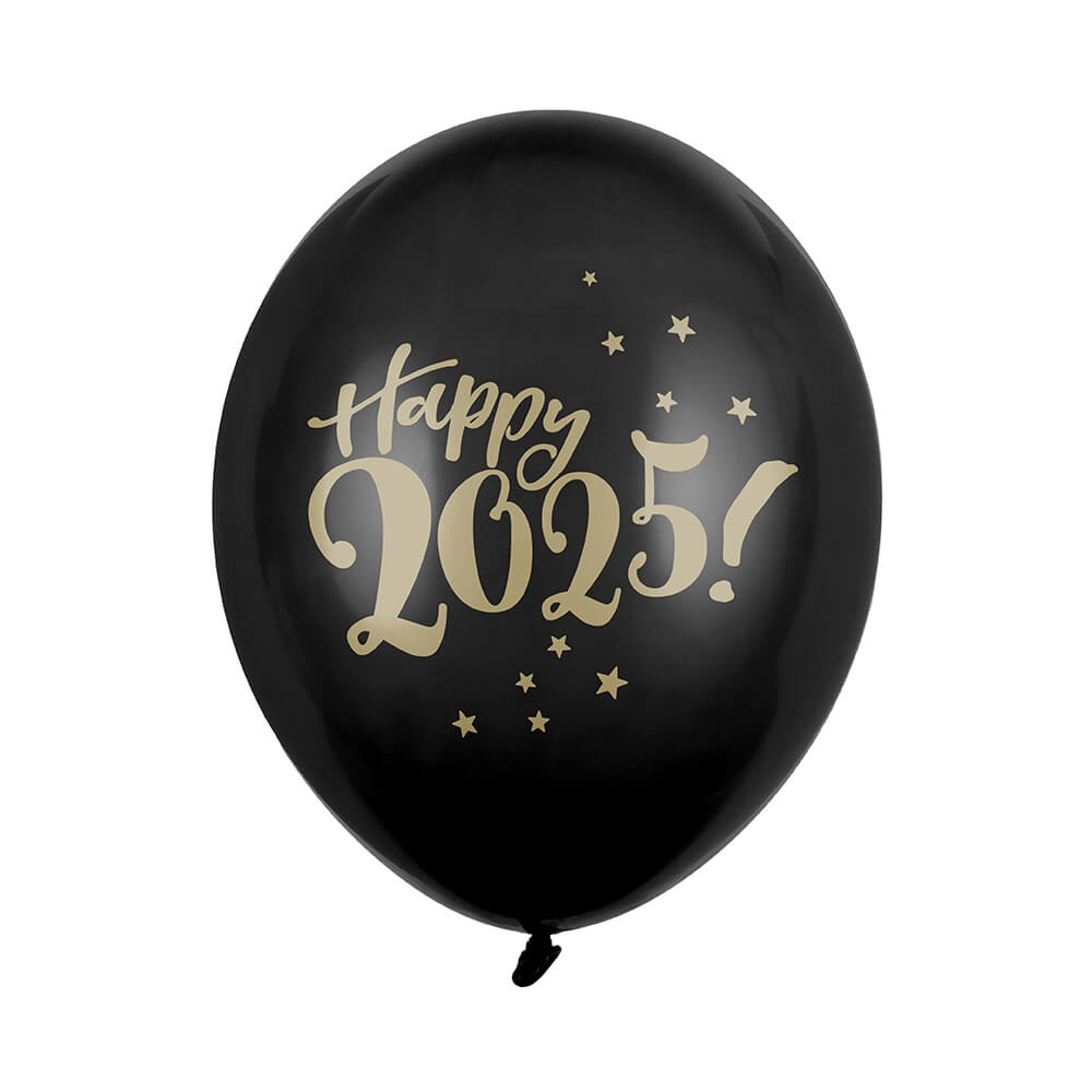 Luftballons 30cm, Happy 2025!, 50 Stk.