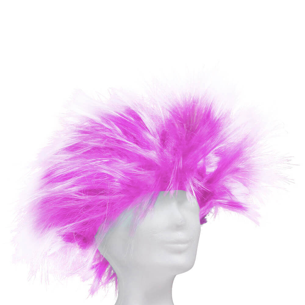 Perücke Punk Pink Weiß