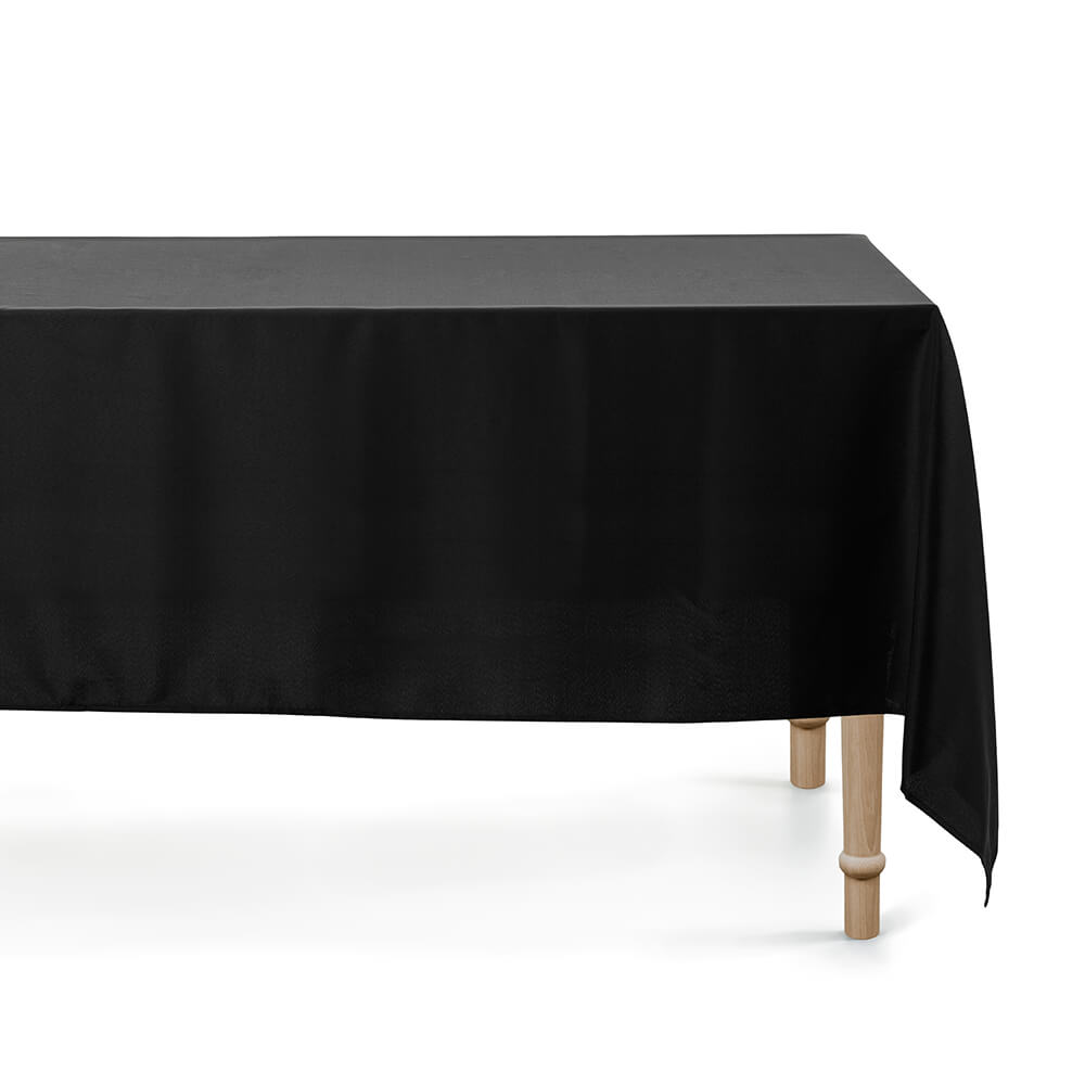 Tischdecke, schwarz matt, 180 x 300cm Tischdecke, schwarz matt, 180 x 300cm