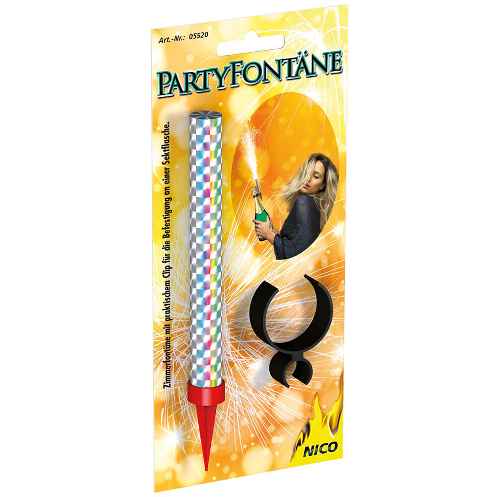 Partyfontäne mit Sektflaschenhalter
