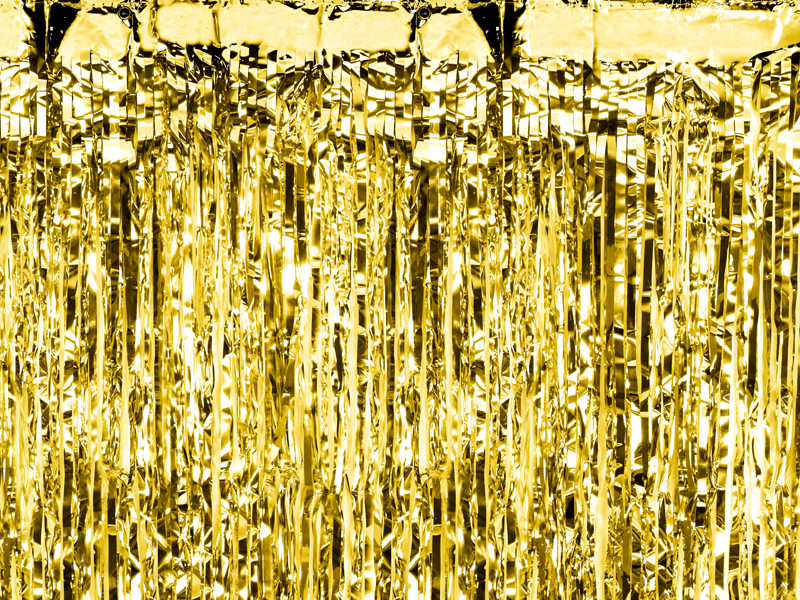 Partyvorhang gold, 90x250cm