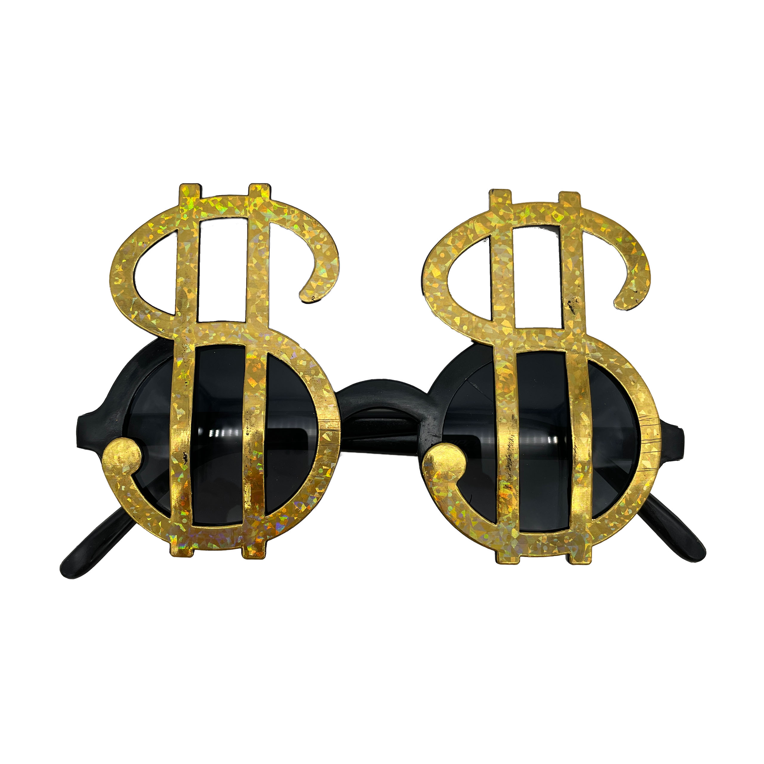 Dollarzeichenbrille Gold 