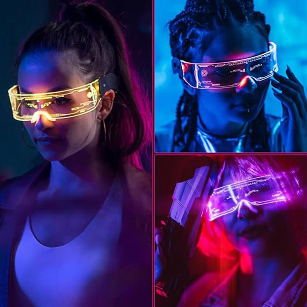 LED Leuchtbrille Visor Love You