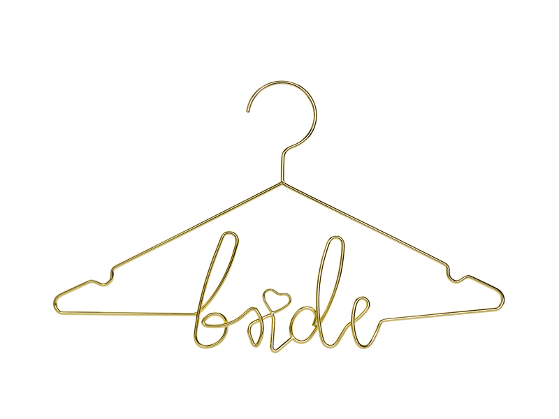 Metallbügel Bride, Gold, 45x27cm